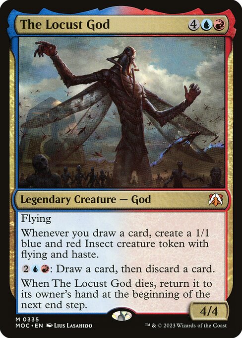 The Locust God - Magic the Gathering card